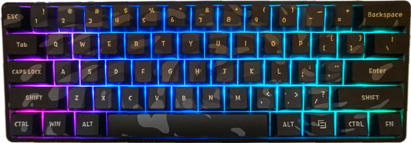 Toetsenbord Swirl Zwart