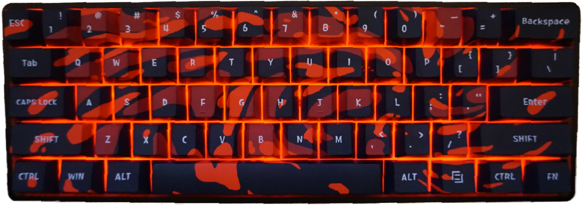 Toetsenbord Swirl Rood