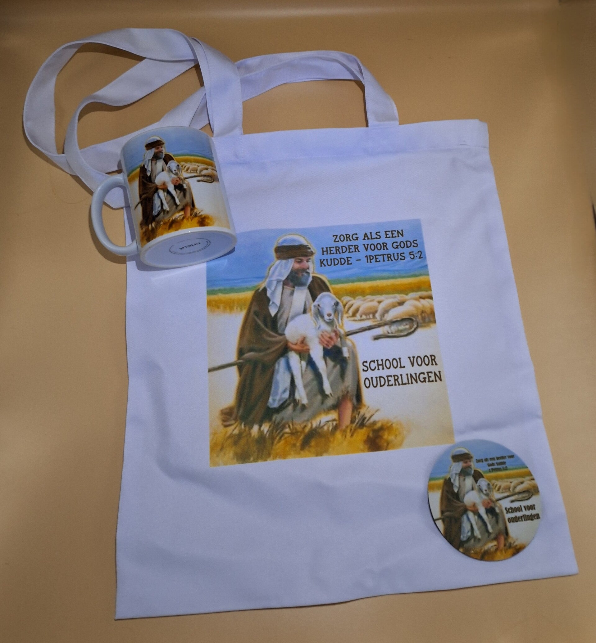 Cadeauset voor School voor Ouderlingen Beker