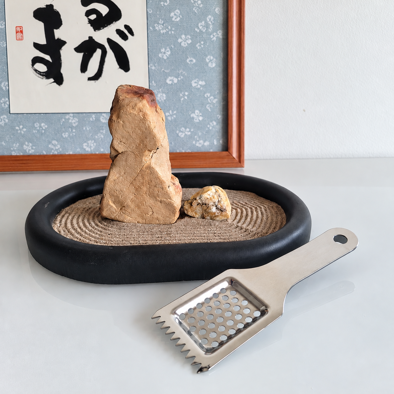 Japanese Stainless Steel Incense Ash Sifter & Leveler miniature karesansui garden brush