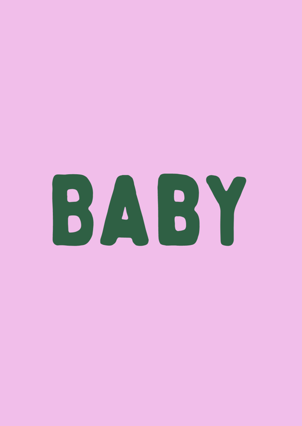 Baby- roze/groen
