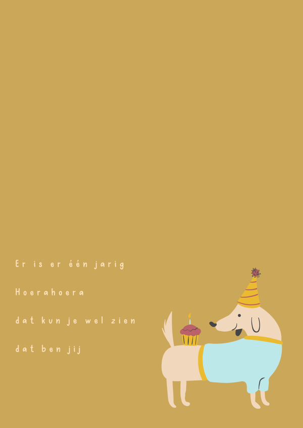 Er is er één jarig- verjaardag