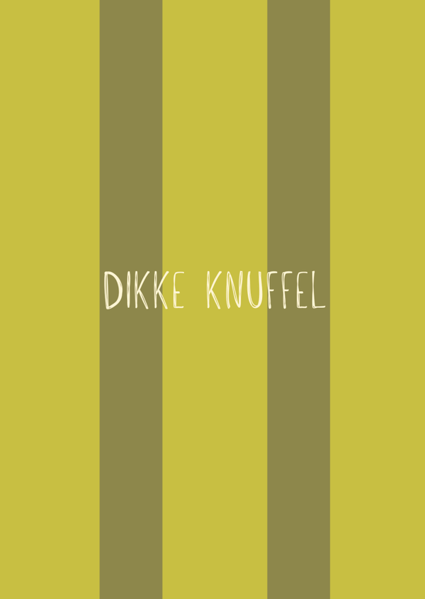 Dikke knuffel- groen streep