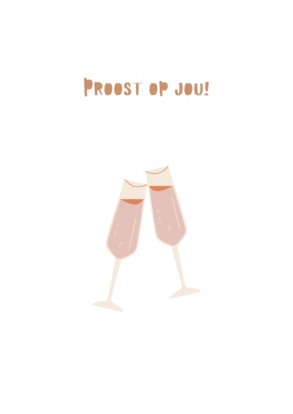 Proost op jou- glazen