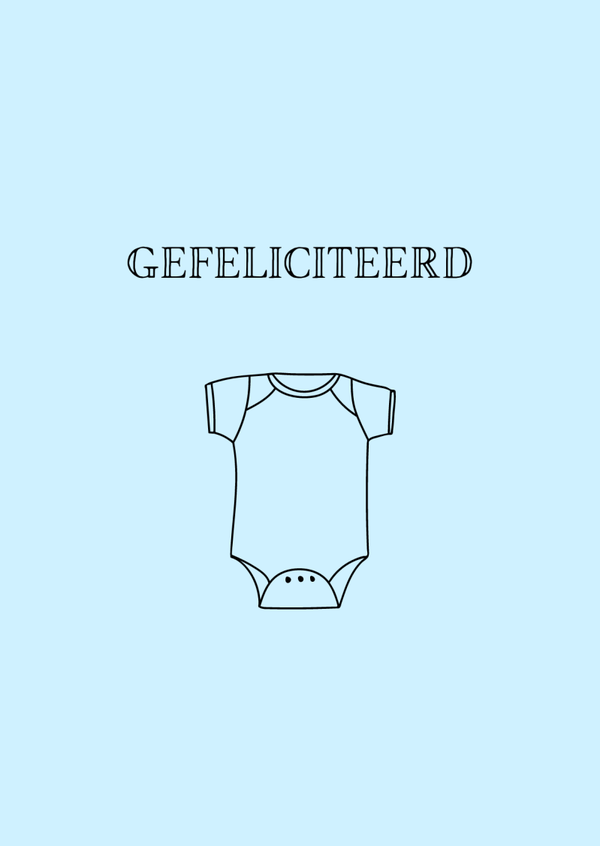 Gefeliciteerd-geboorte zoon