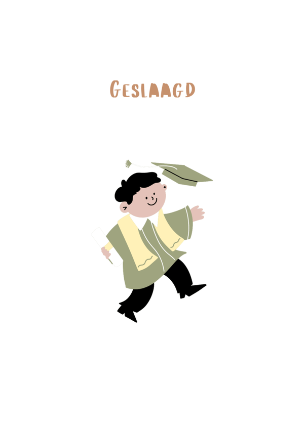 Geslaagd- jongen