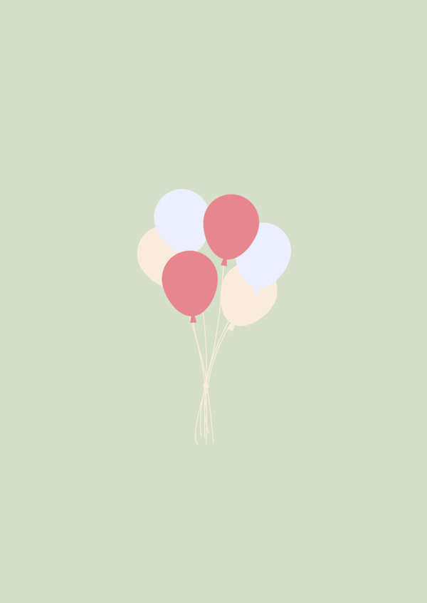 Tros ballonnen- verjaardag