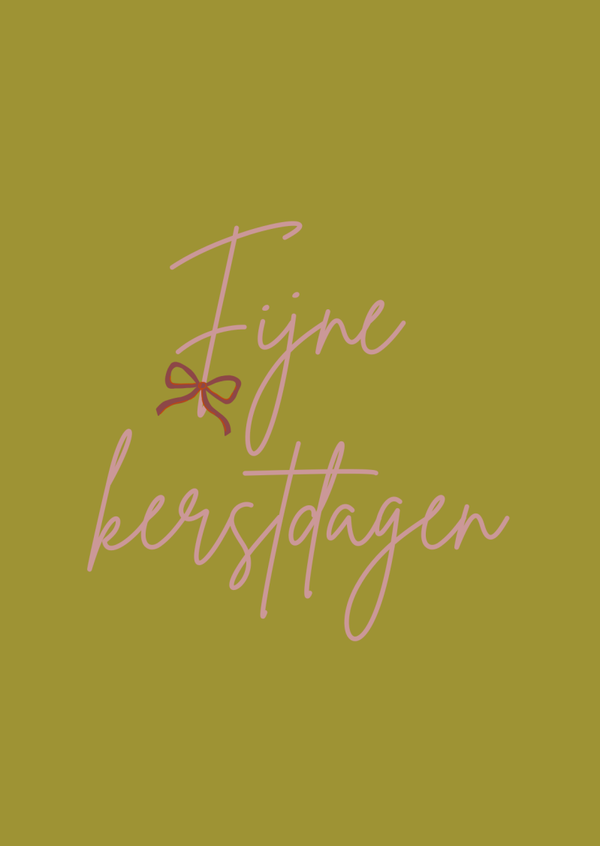 Fijne Kerstdagen- Kerst