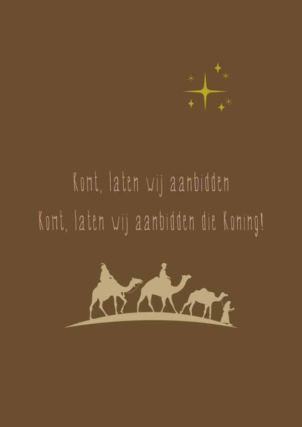 Komt, laten wij aanbidden- Kerst