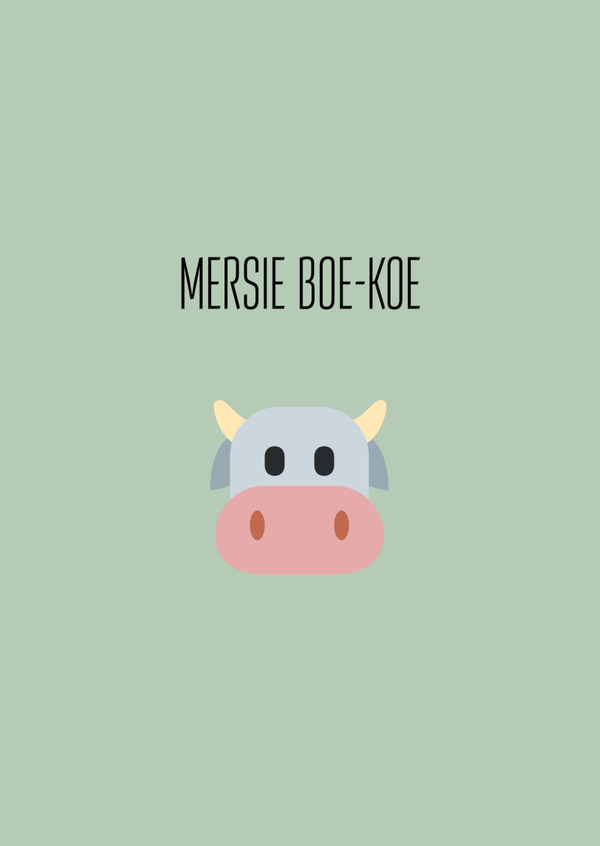 Mersie boe koe- koe groen