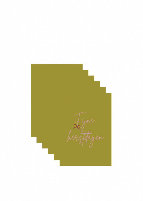 Fijne kerstdagen- Set van 6 kaarten