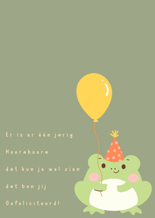 Er is er één jarig- Verjaardag
