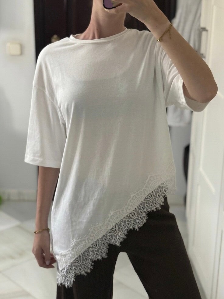Camiseta encaje