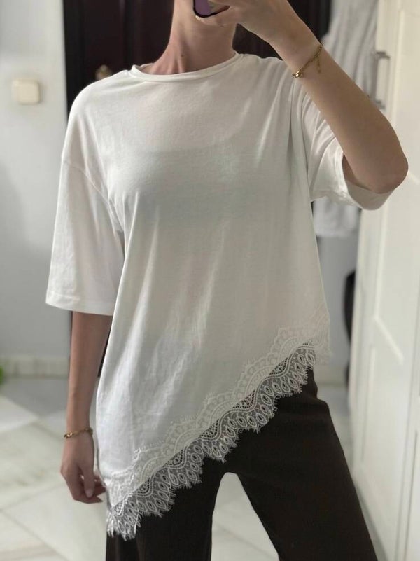 Camiseta encaje