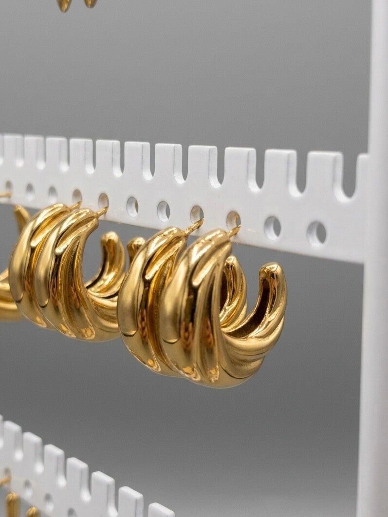Pendientes espiral argolla