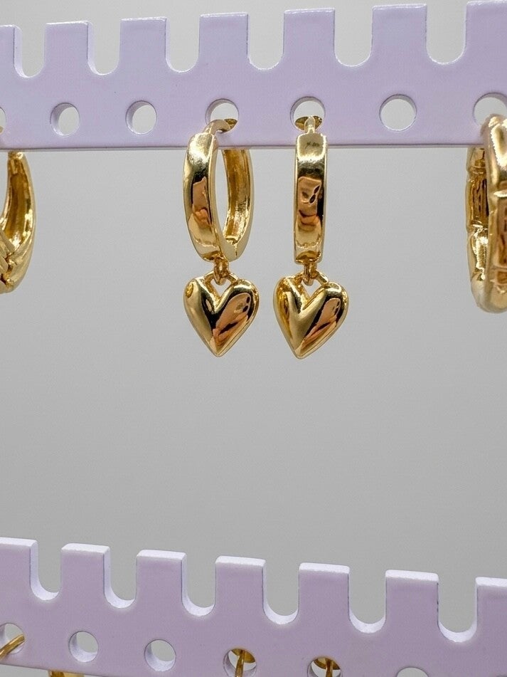 Pendientes corazón