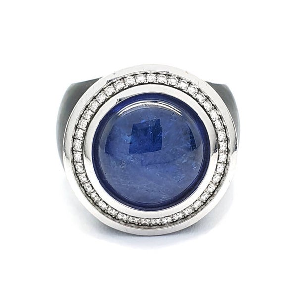 Fantasie ring POM met Tanzaniet 0271