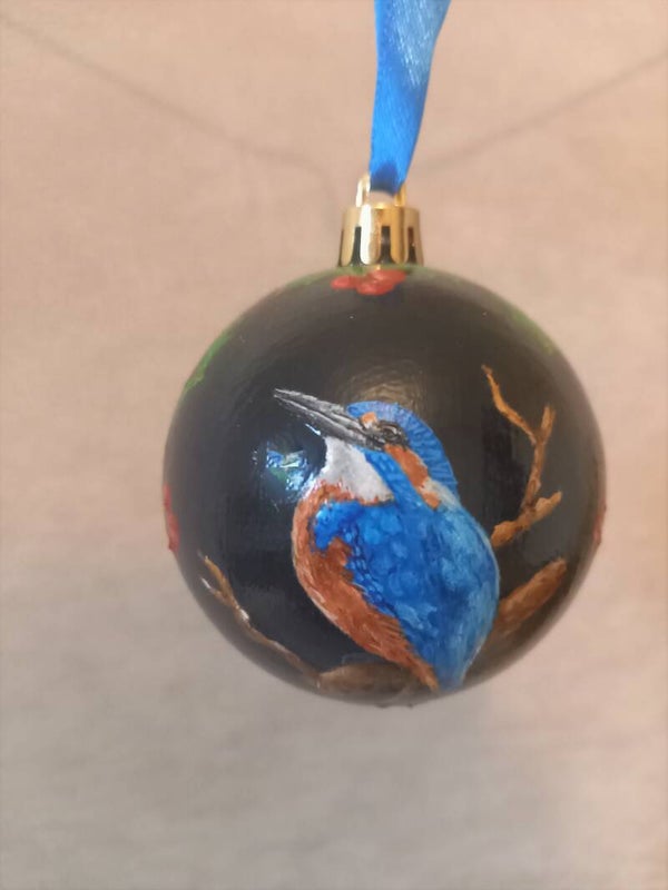 Handbeschilderde kerstbal 7cm