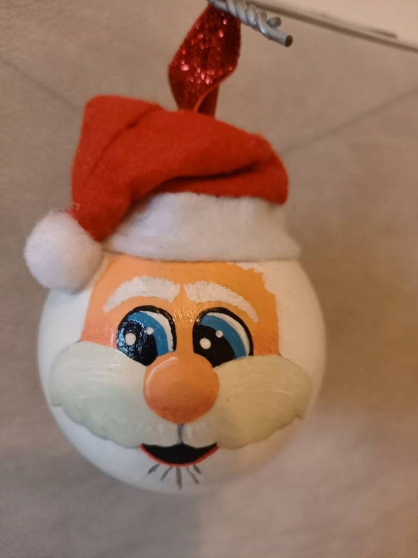 Handbeschilderde kerstbal 8cm
