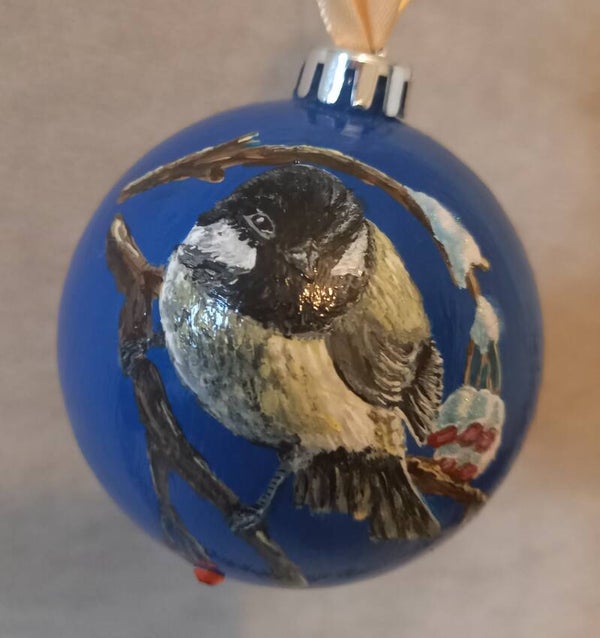 Handbeschilderde kerstbal 8cm