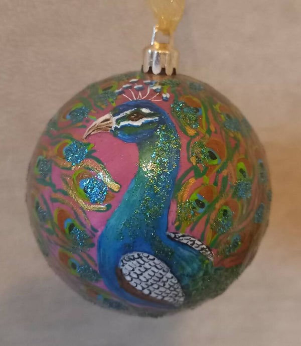 Handbeschilderde kerstbal 8cm