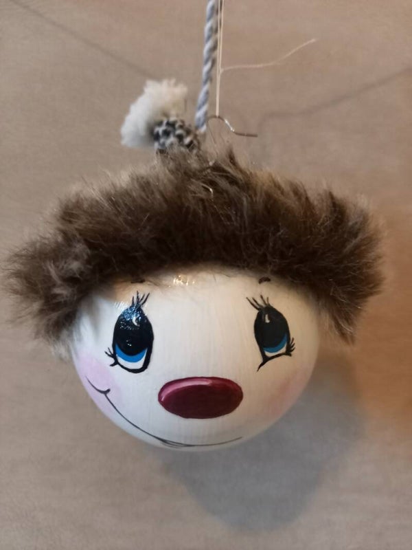 Handbeschilderde kerstbal 8cm