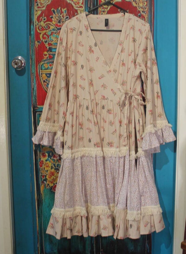 ladies size 12 to 14, wrap dress