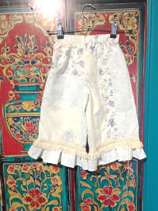 one of a kind, girls wide leg ruffle hem pants size 3
