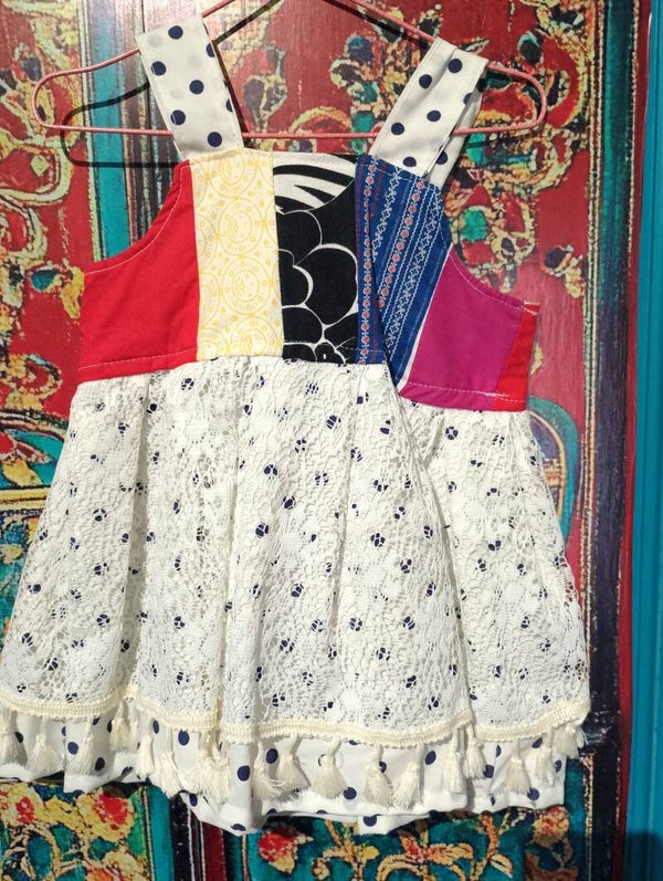 size 2, adjustable tiered dress
