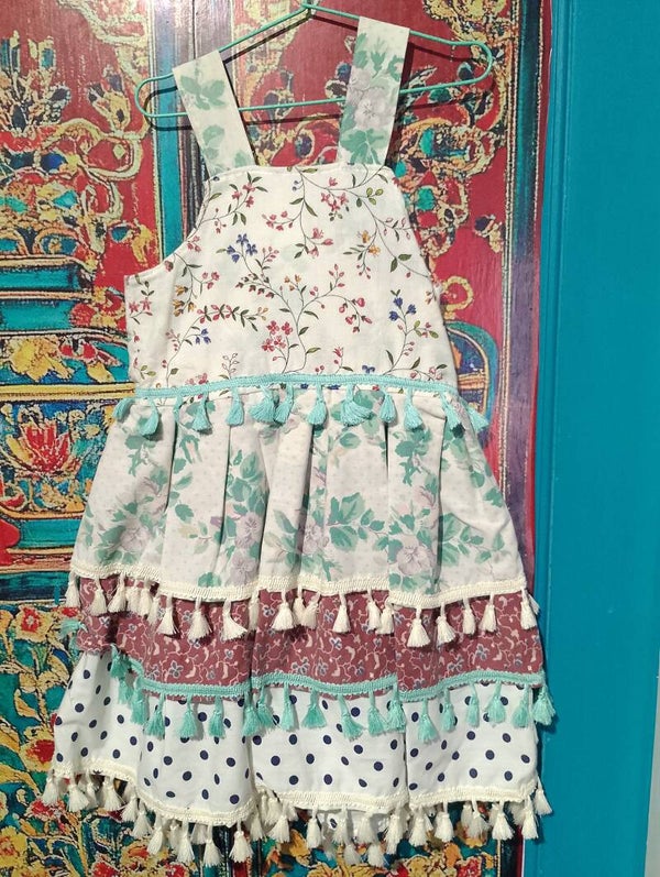 size 5, tiered adjustable dress