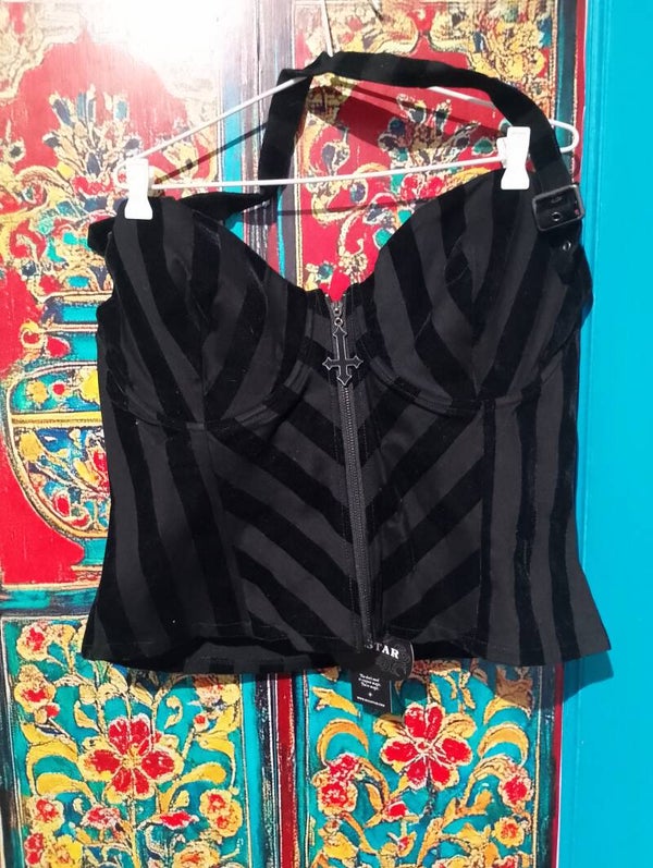new with tags, killstar, halter top, xxl