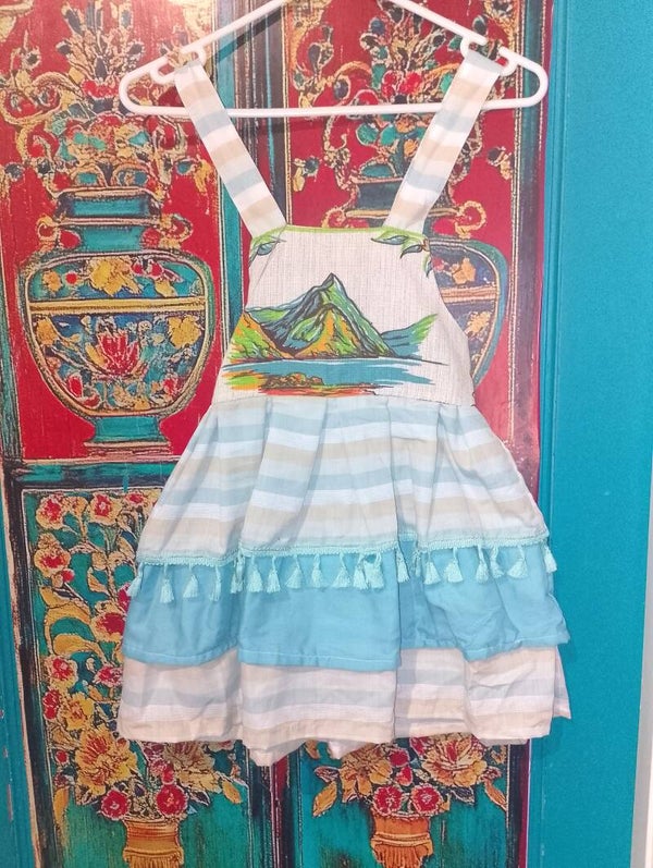 adjustable tiered dress, size 6/7