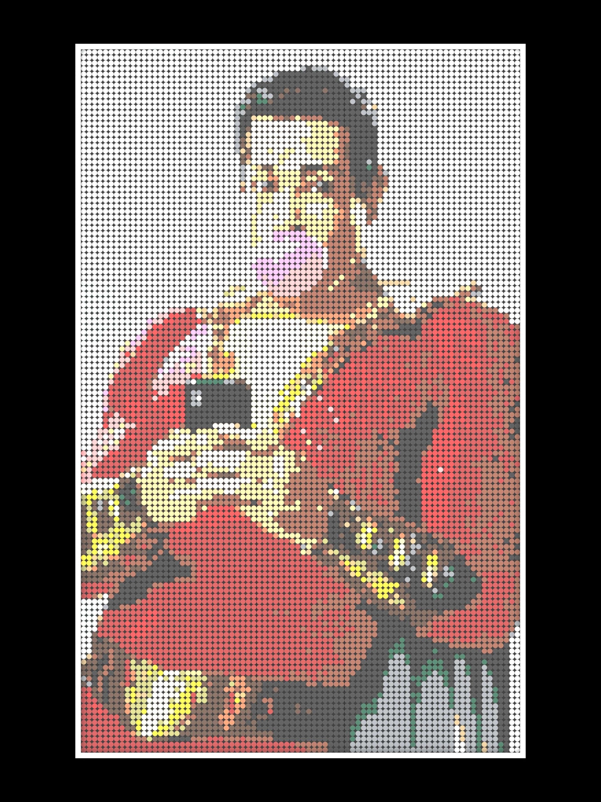 Shazam (Full Art) - Brick Mosaic Lego DIY - 70 x 100cm (27" x 40")