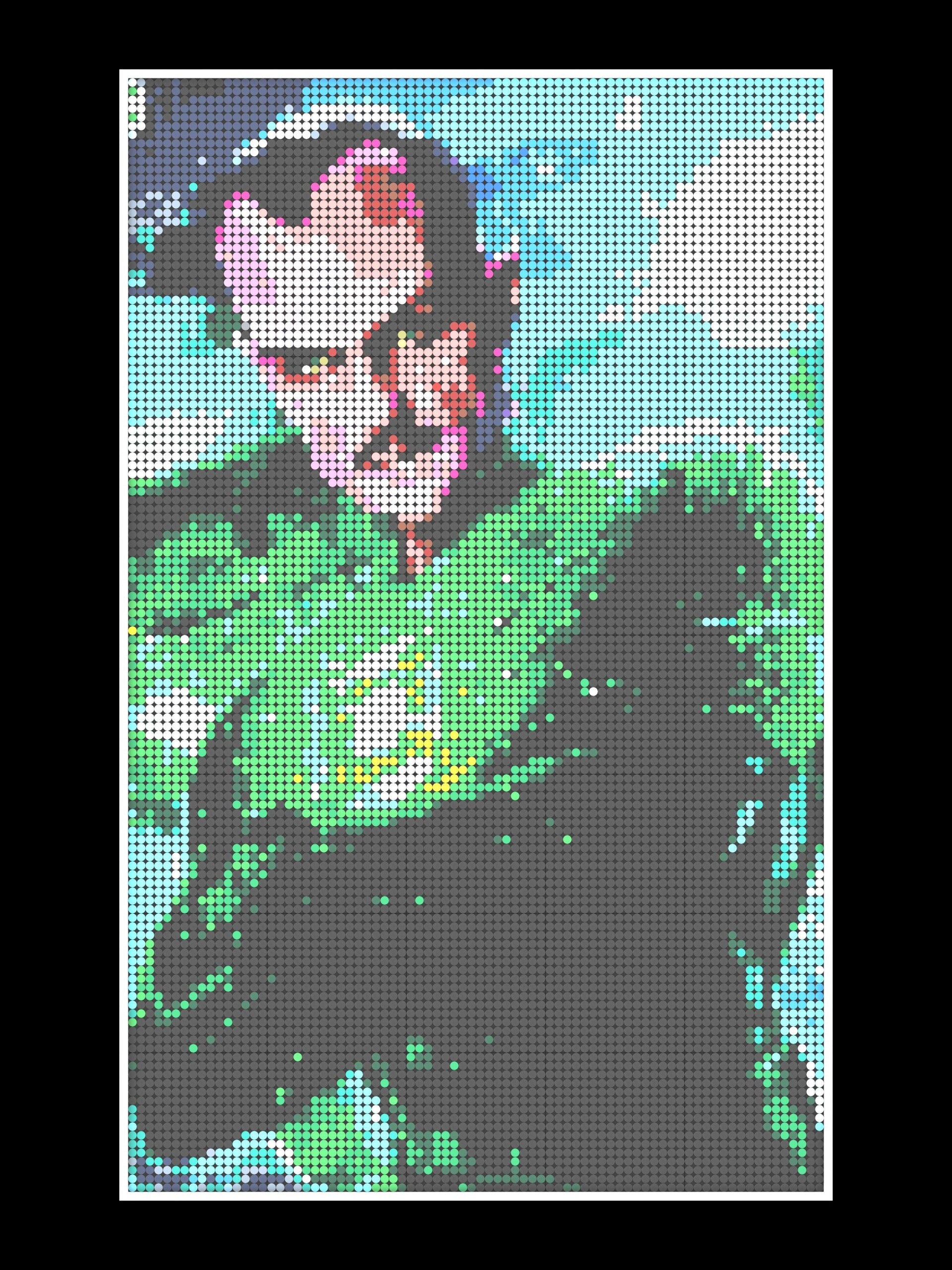 Sinestro (Full Art) - Brick Mosaic Lego DIY - 70 x 100cm (27" x 40")