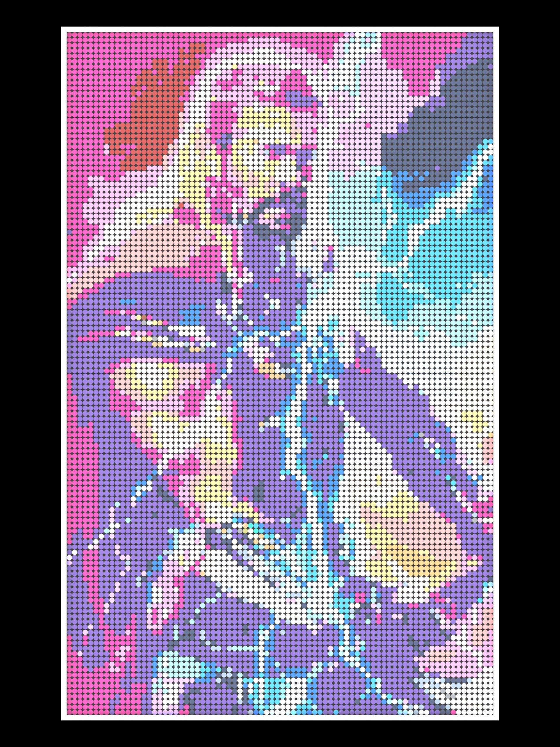 Thor (Full Art) - Brick Mosaic Lego DIY - 70 x 100cm (27" x 40")