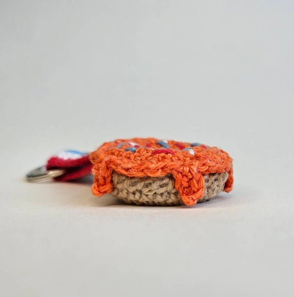 Mini donut sleutelhanger voor koningsdag