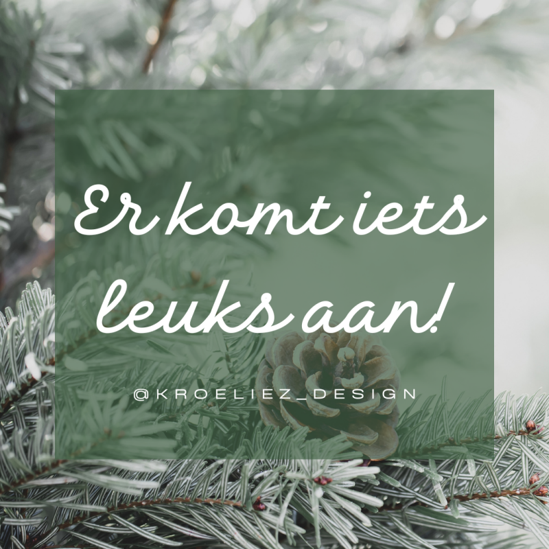 Er komt iets leuks aan!