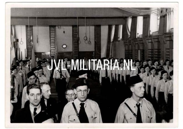 Dutch Jeugdstorm press photo during a ceremony in The Hague