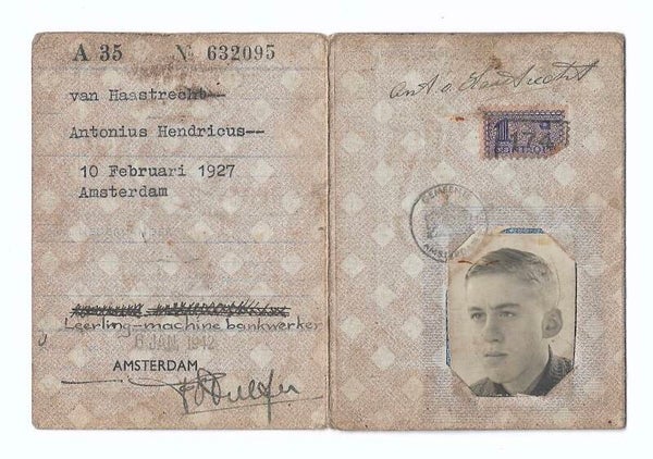 Dutch 'Persoonsbewijs' from Amsterdam