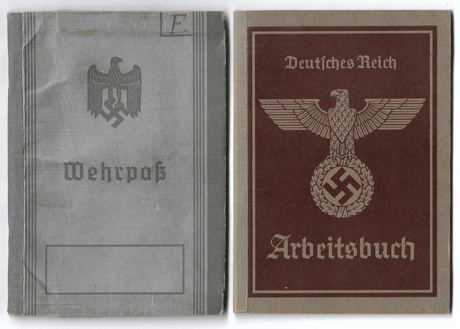 German Wehrpass 1st pattern + Arbeitsbuch (arbeitsambt Limburg)