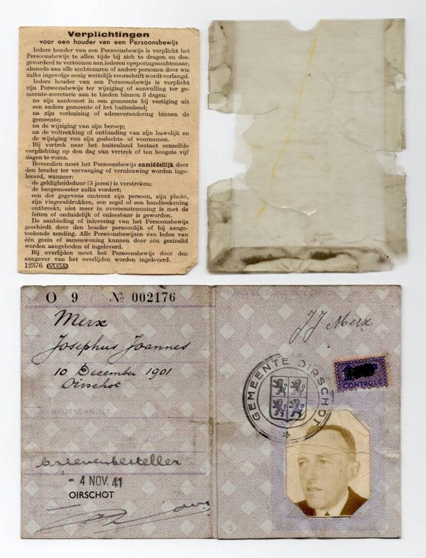Dutch 'Persoonsbewijs' from Oirschot