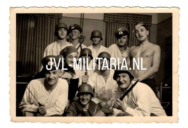 German Wehrmacht soldiers in the barracks
