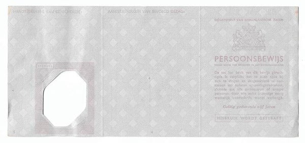 Blanco 'Persoonsbewijs' From Etten en Leur