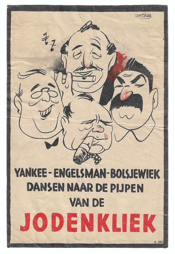 Dutch NSB flyer 'Jodenkliek' large version