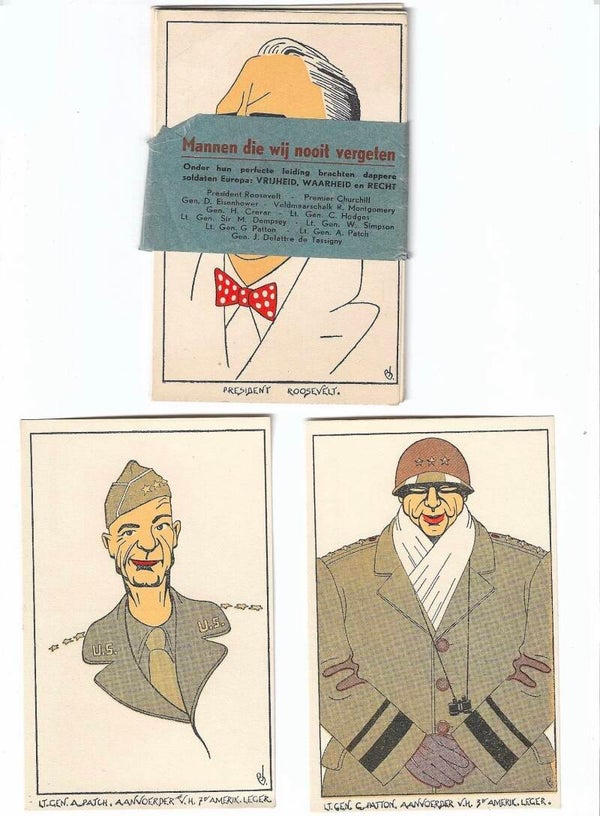 Set of postcards "Men we never forget"