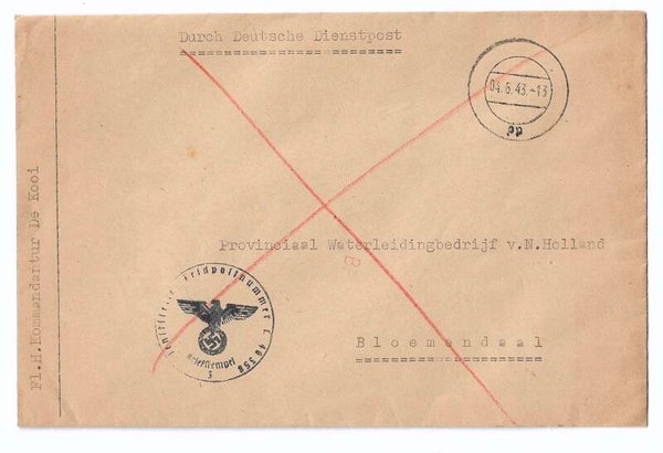 German envelope from Bloemendaal