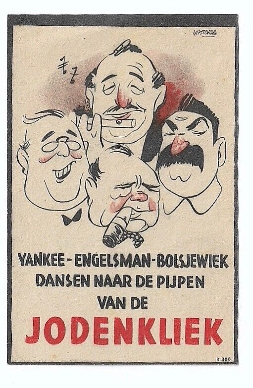 Dutch NSB flyer 'Jodenkliek' small version