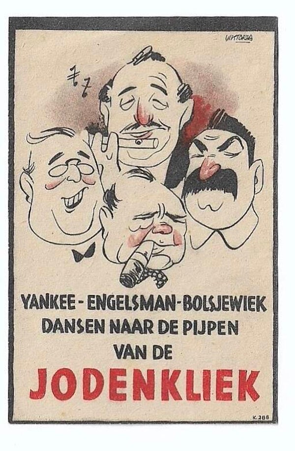 Dutch NSB flyer 'Jodenkliek' small version