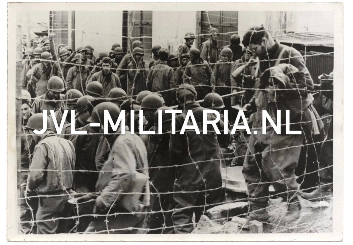 German press photo: American prisoners of war after the battle of Aprilia 1944
