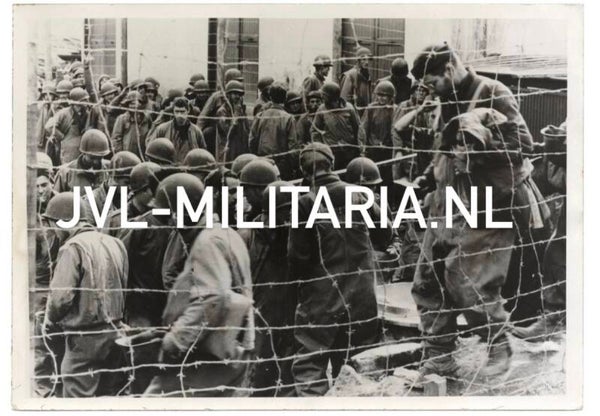 German press photo: American prisoners of war after the battle of Aprilia 1944